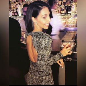 Beautiful black sparkly dress!